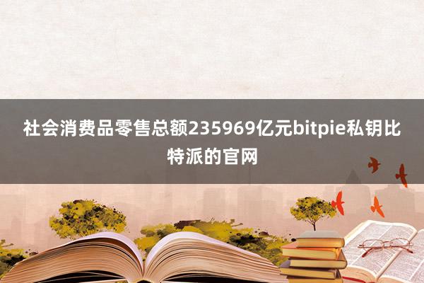 社会消费品零售总额235969亿元bitpie私钥比特派的官网