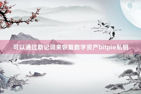 可以通过助记词来恢复数字资产bitpie私钥