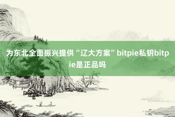 为东北全面振兴提供“辽大方案”bitpie私钥bitpie是正品吗