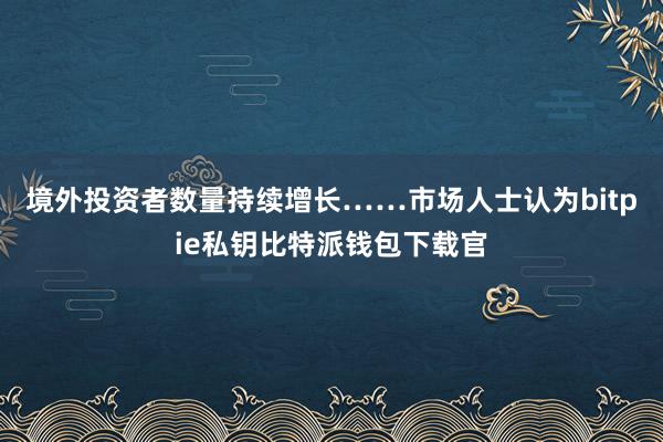 境外投资者数量持续增长……市场人士认为bitpie私钥比特派钱包下载官