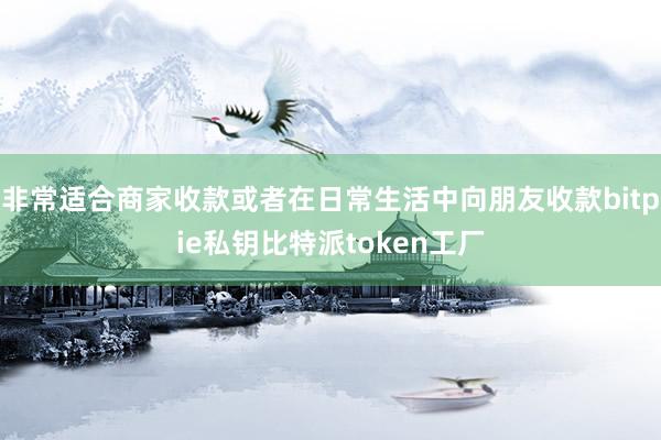 非常适合商家收款或者在日常生活中向朋友收款bitpie私钥比特派token工厂