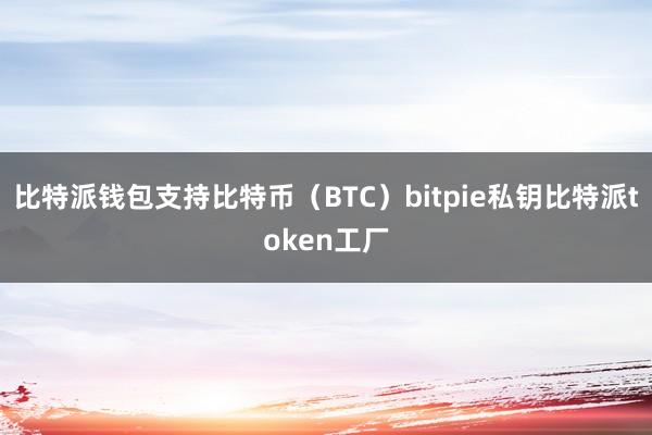 比特派钱包支持比特币（BTC）bitpie私钥比特派token工厂