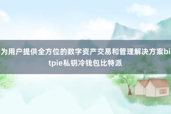 为用户提供全方位的数字资产交易和管理解决方案bitpie私钥冷钱包比特派