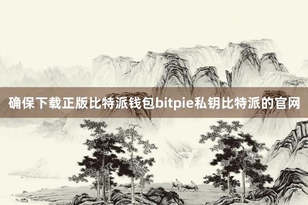 确保下载正版比特派钱包bitpie私钥比特派的官网