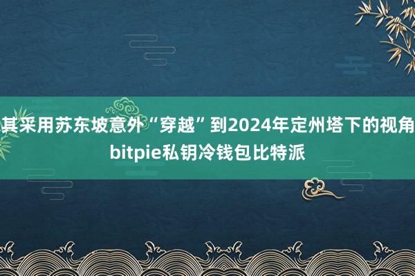 其采用苏东坡意外“穿越”到2024年定州塔下的视角bitpie私钥冷钱包比特派