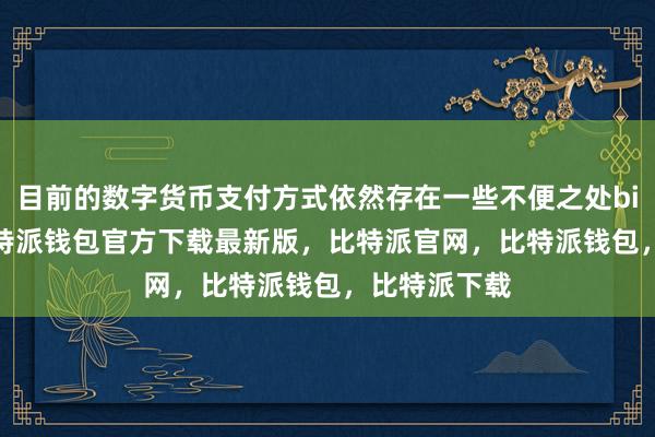 目前的数字货币支付方式依然存在一些不便之处bitpie私钥比特派钱包官方下载最新版，比特派官网，比特派钱包，比特派下载