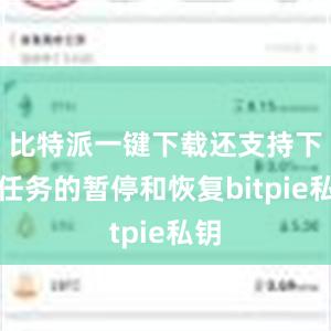 比特派一键下载还支持下载任务的暂停和恢复bitpie私钥