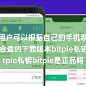 用户可以根据自己的手机系统选择合适的下载版本bitpie私钥bitpie是正品吗