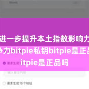 进一步提升本土指数影响力竞争力bitpie私钥bitpie是正品吗