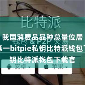 我国消费品品种总量位居全球第一bitpie私钥比特派钱包下载官