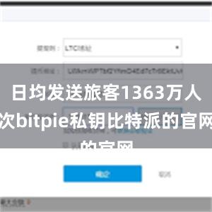 日均发送旅客1363万人次bitpie私钥比特派的官网