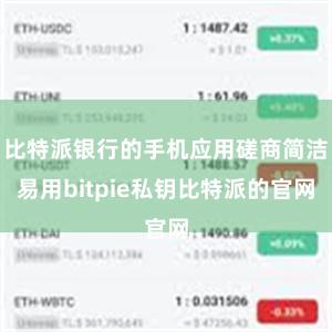 比特派银行的手机应用磋商简洁易用bitpie私钥比特派的官网