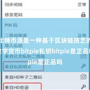 比特币派是一种基于区块链技艺的数字货币bitpie私钥bitpie是正品吗