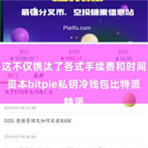 这不仅镌汰了各式手续费和时间资本bitpie私钥冷钱包比特派