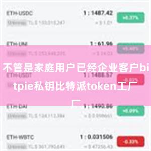 不管是家庭用户已经企业客户bitpie私钥比特派token工厂