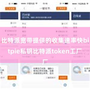 比特派宽带提供的收集速率快bitpie私钥比特派token工厂